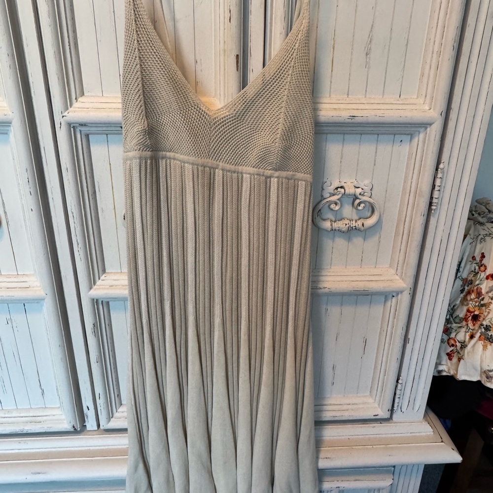 Free People Beige Knit Maxi Dress